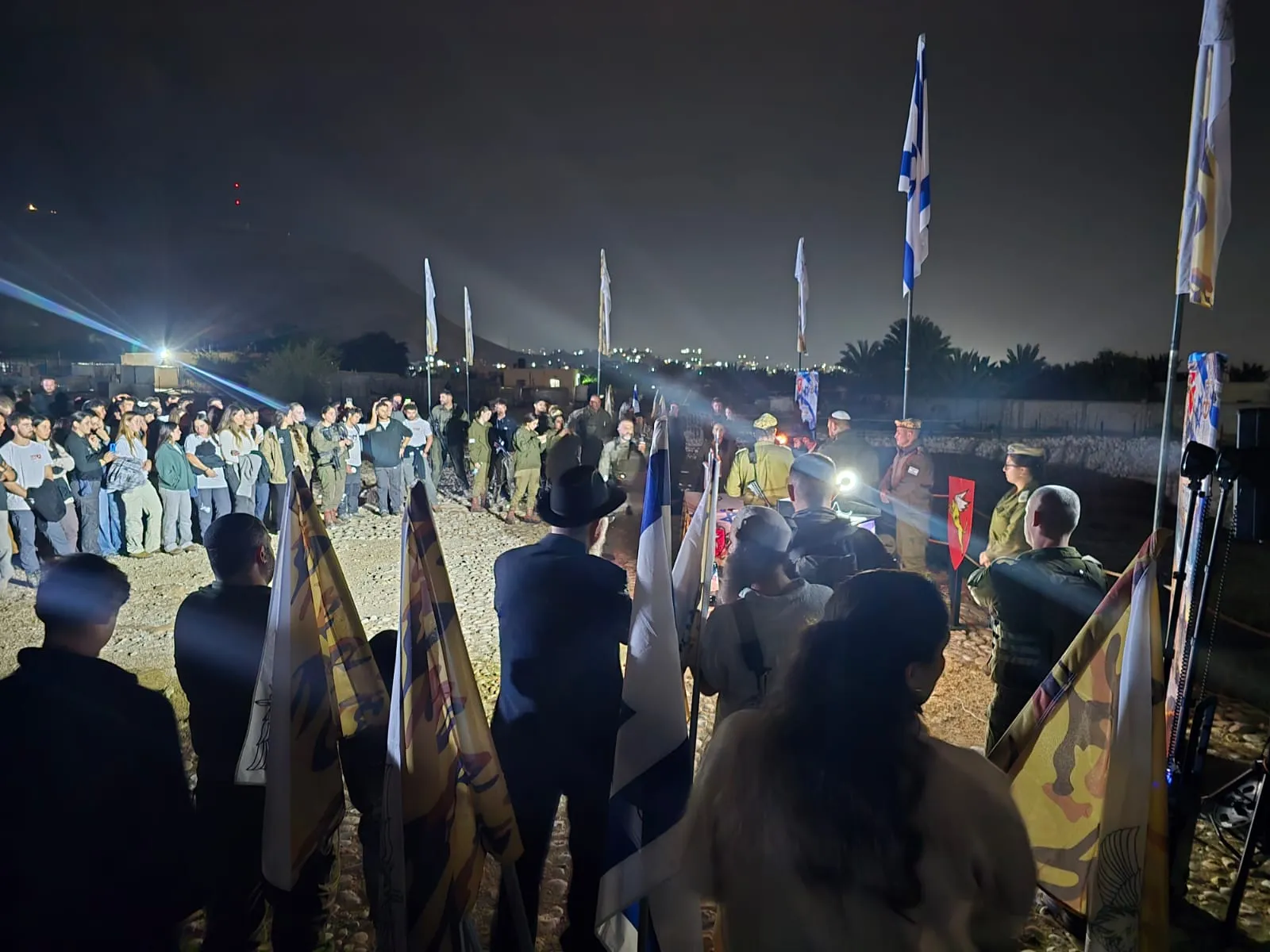 לראשונה - טקס הדלקת נרות צבאי בארמונות החשמונאים