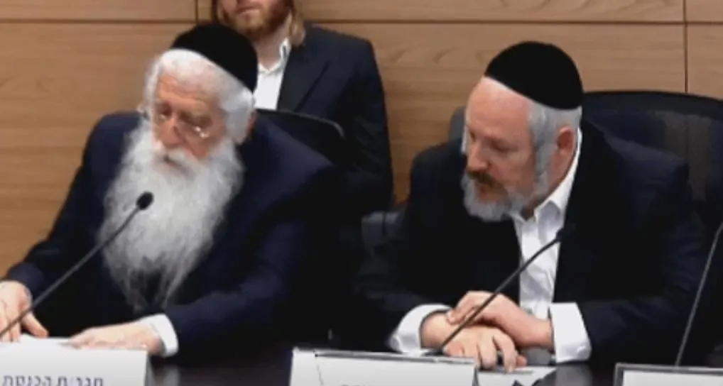 ראש העיר ביתר מאיר רובינשטיין וח"כ מאיר פורוש בכנסת