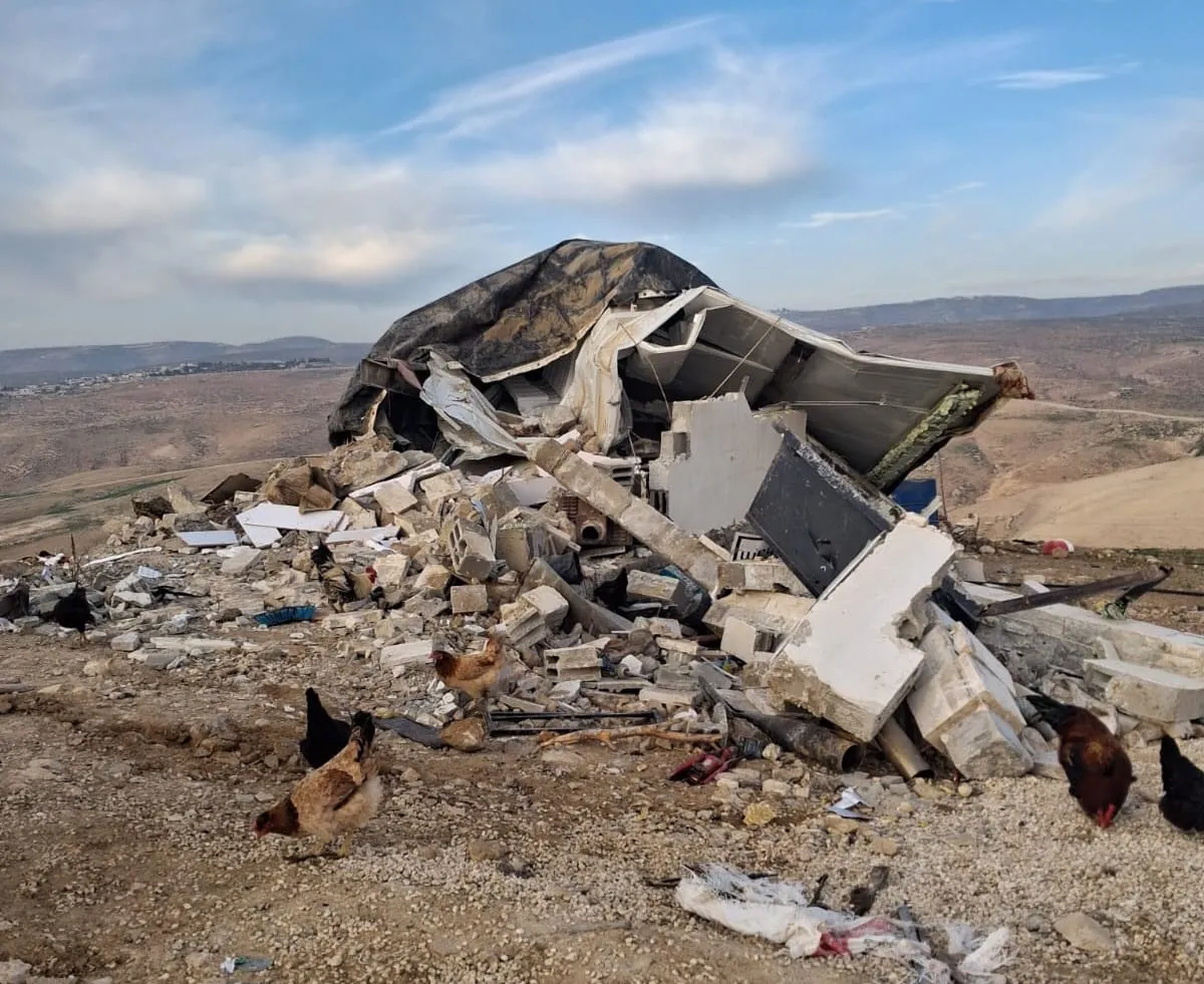 ההרס בגבעה הבוקר 