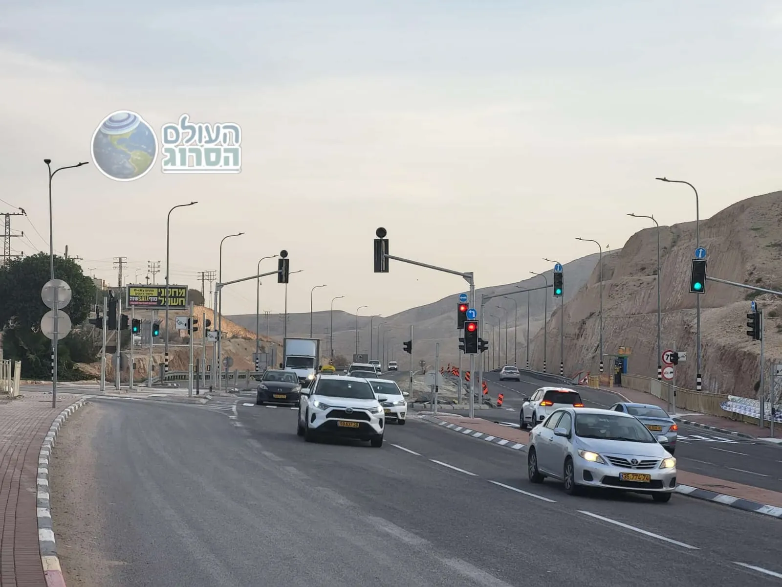 בשורה לנהגים: הרמזור בצומת מצפה יריחו מתחיל לפעול