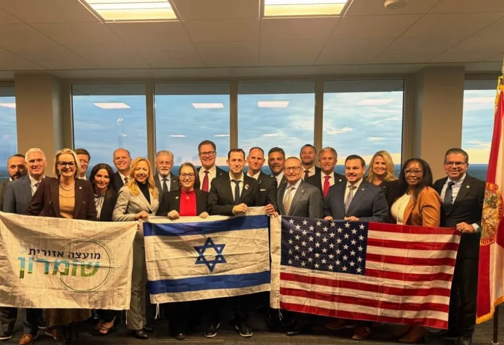 יוסי דגן במפגש עם המחוקקים בפלורידה