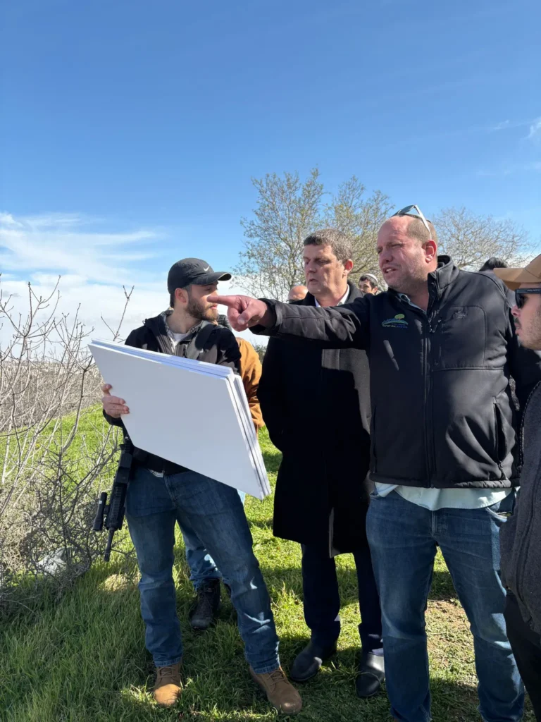 חבר הכנסת עמית הלוי בסיור ביחד עם ראש מועצת גוש עציון