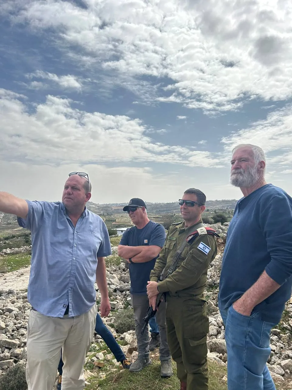 אלוף פיקוד המרכז בסיור עם ראש מועצת גוש עציון