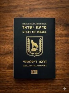 הדרכון הדיפלומטי שקיבל שגריר ארצות הברית בישראל מייק האקבי