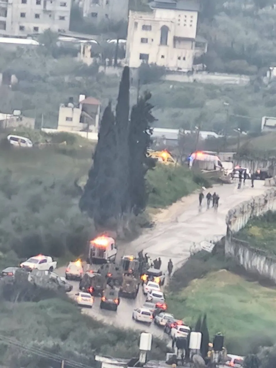 זירת הפיגוע בצפון השומרון