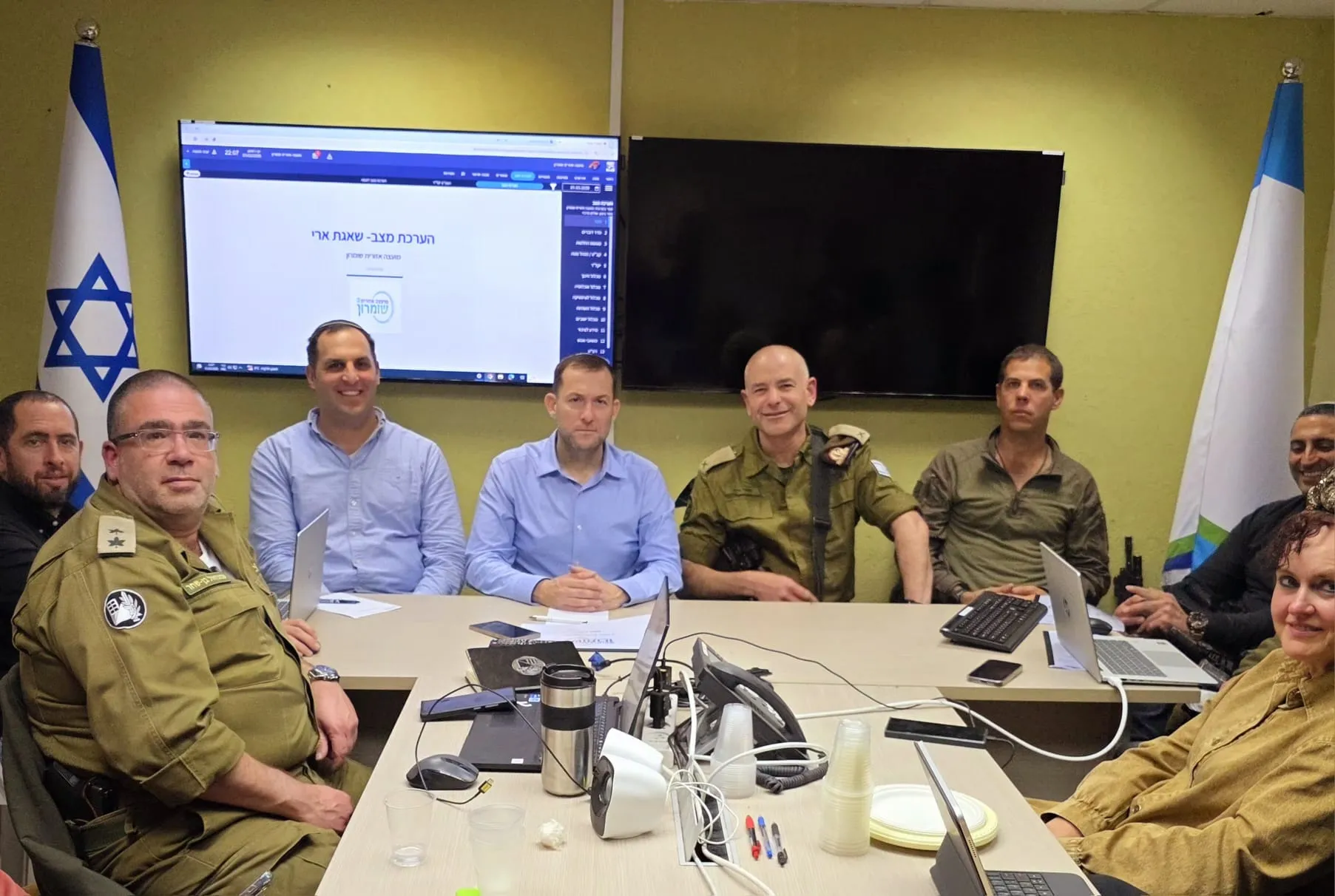 מפקד האוגדה בביקור בשומרון