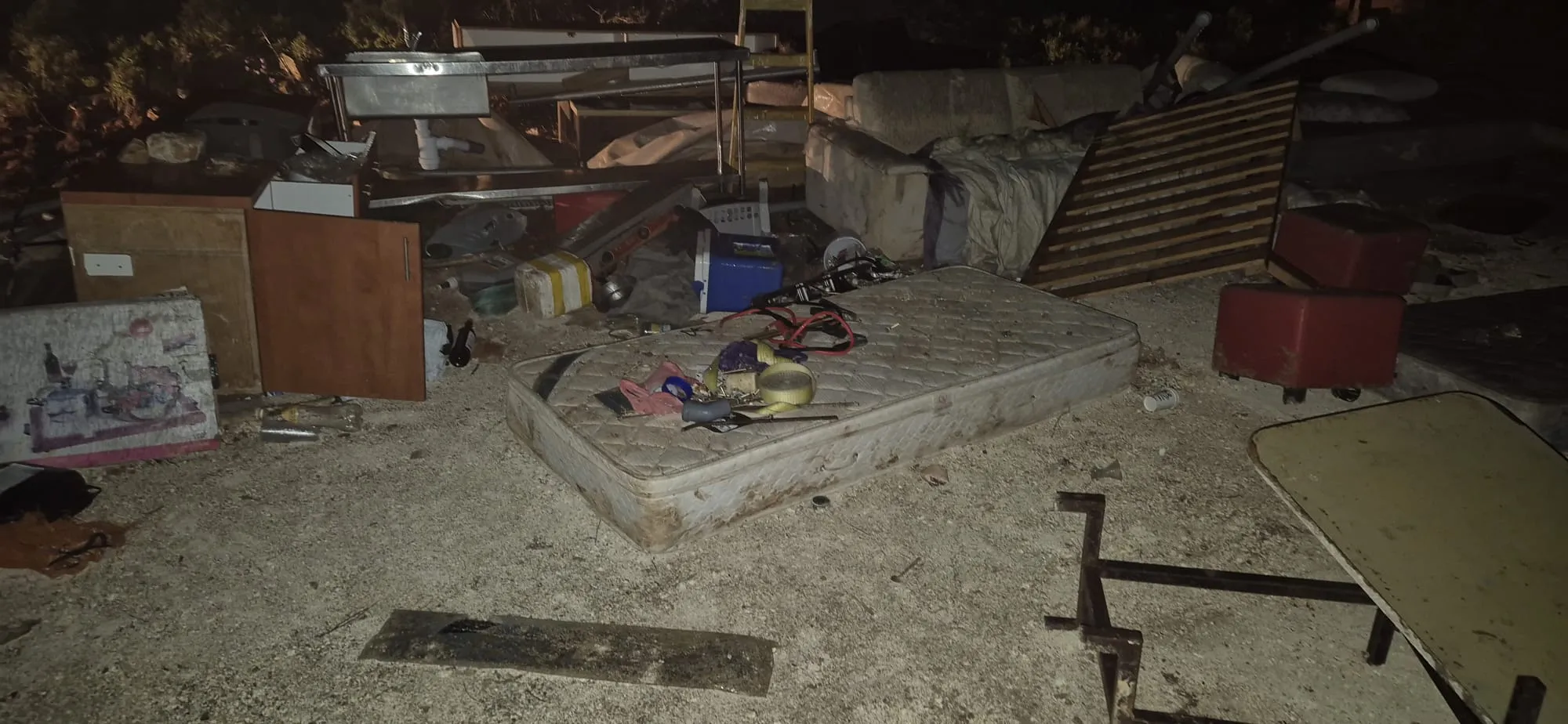 ההרס בחוות נוף המשכן