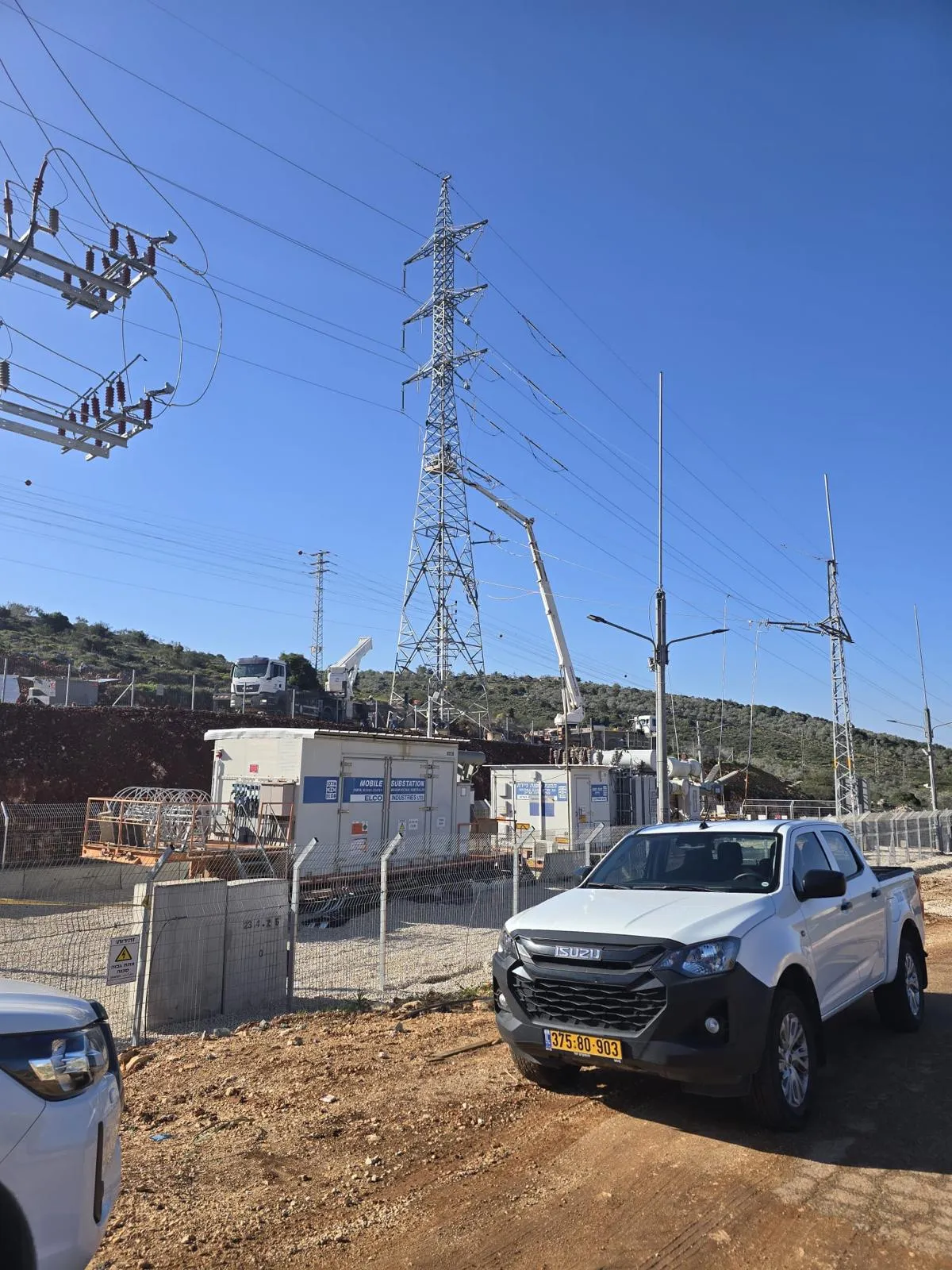 תחנות החשמל החדשות בשומרון