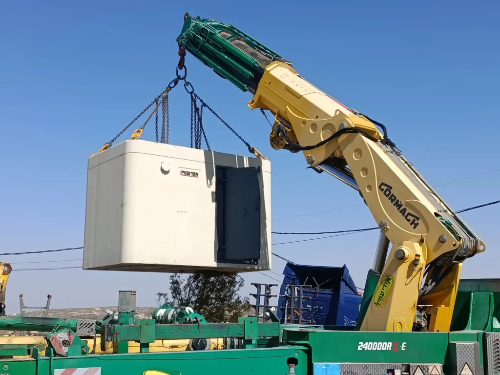 המיגוניות מגיעות לחוות בבנימין