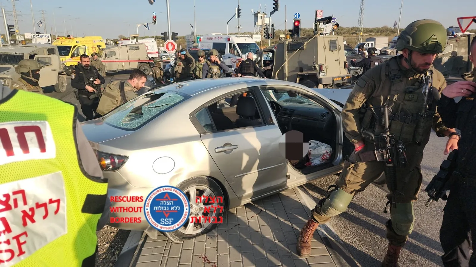 ניסיון פיגוע דריסה וירי בצומת תפוח