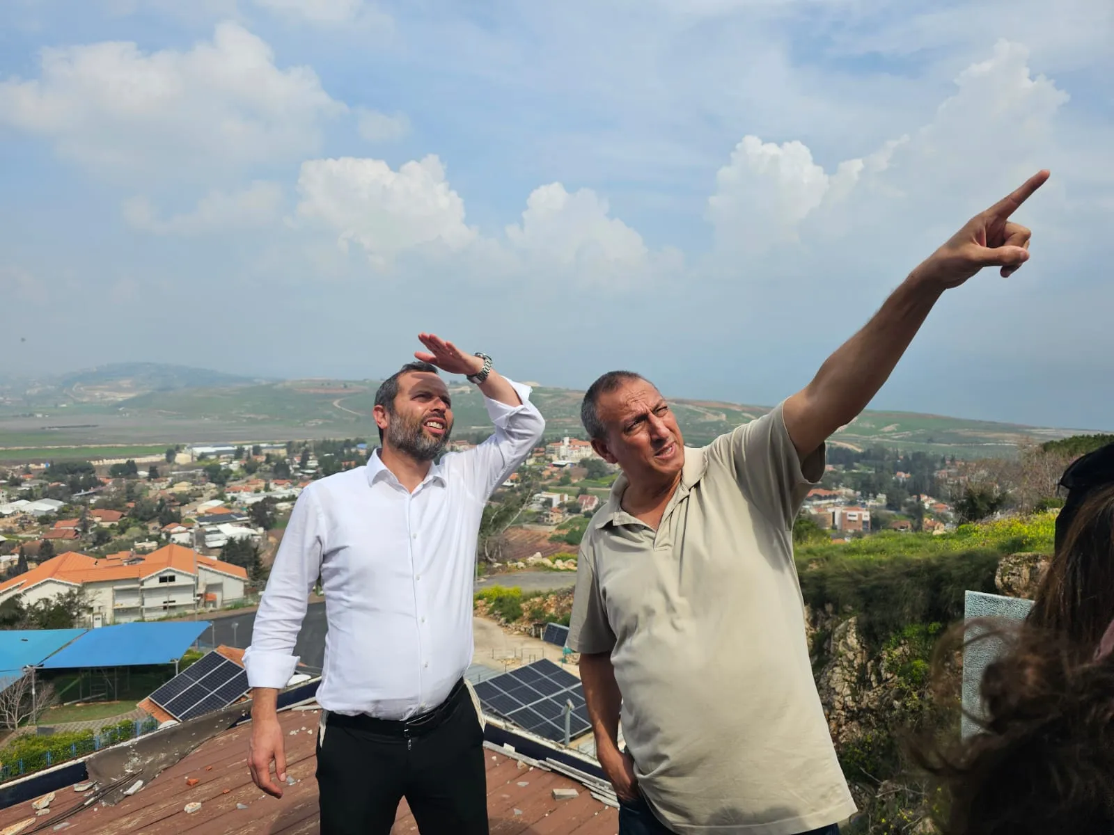 ראש מועצת בנימין ישראל גנץ בביקור חיזוק בצפון