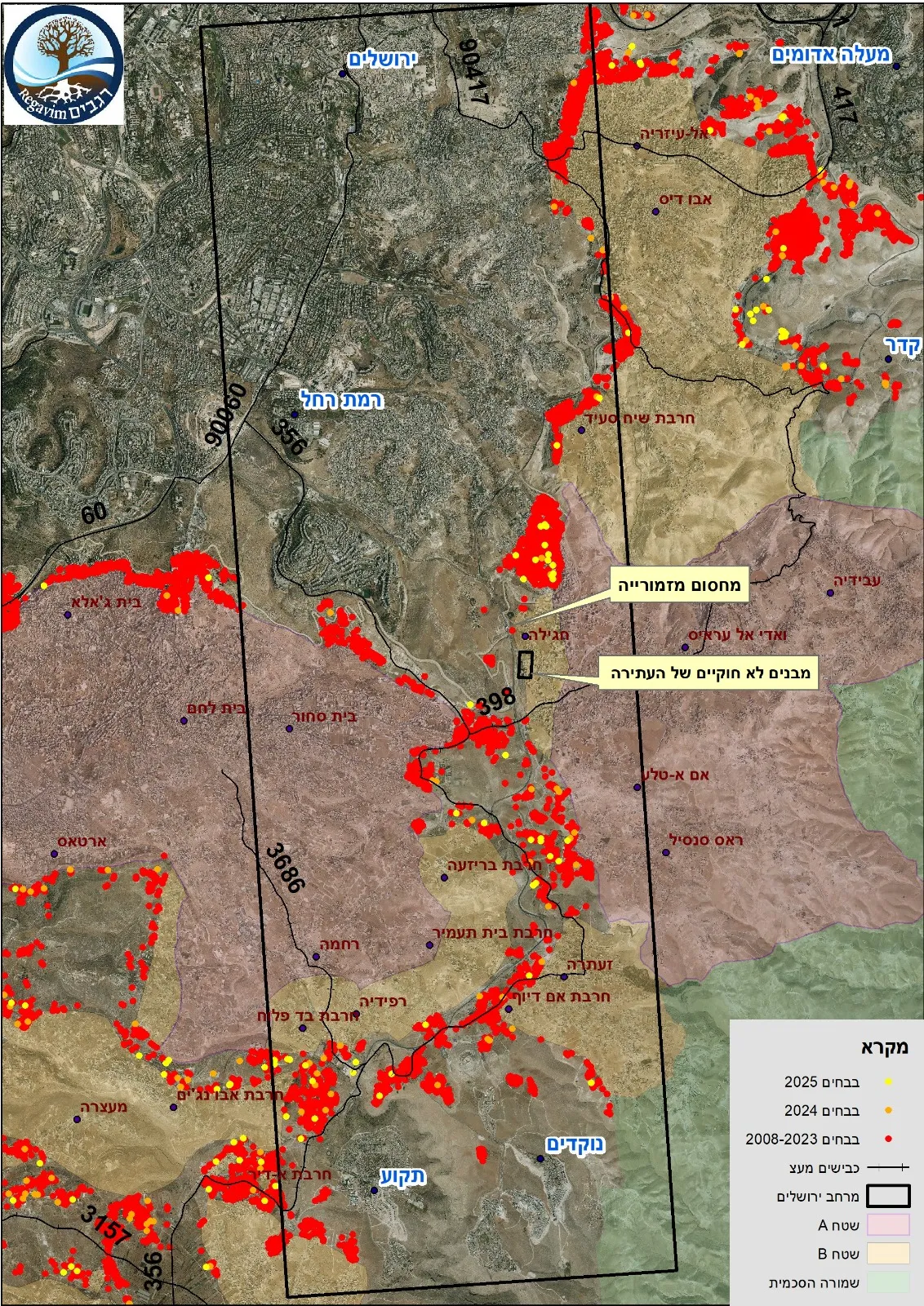 המפה של האזור