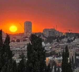 ירושלים בשקיעה
