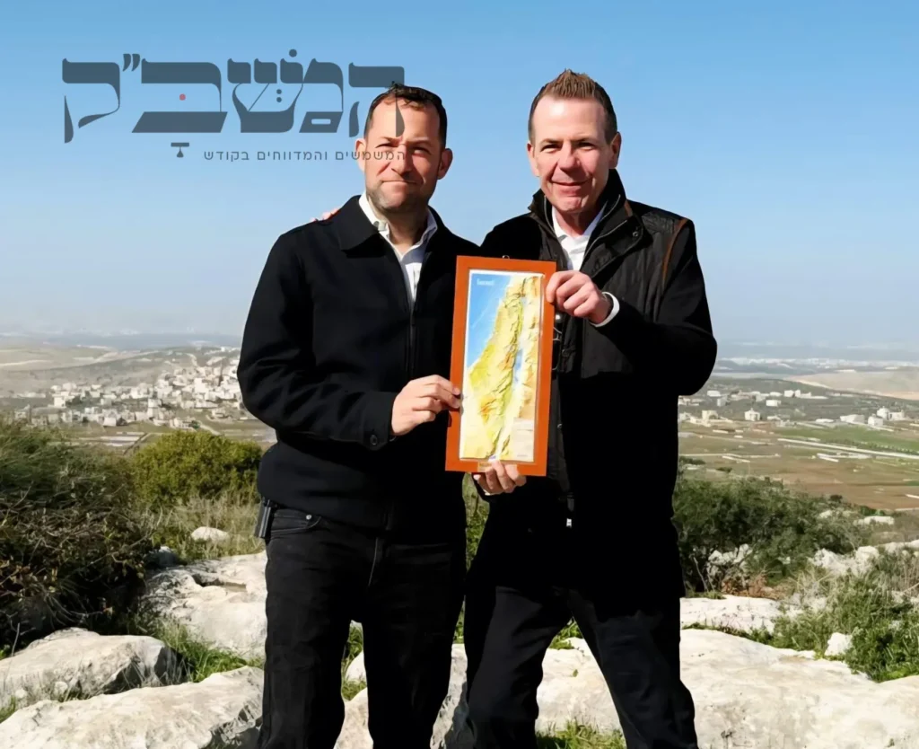 חבר הפרלמנט ההונגרי אנדראש לאסלו בביקור בשומרון עם יוסי דגן