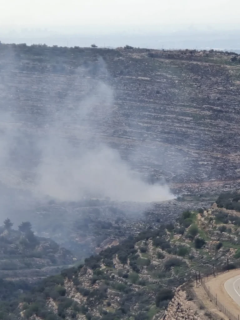 תיעוד מהנפילה באזור גבעת זאב