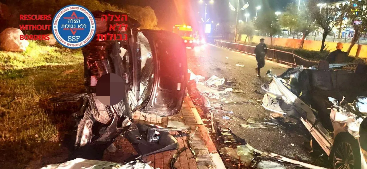 תאונה קשה באריאל: שלושה פצועים, בהם שניים במצב קשה