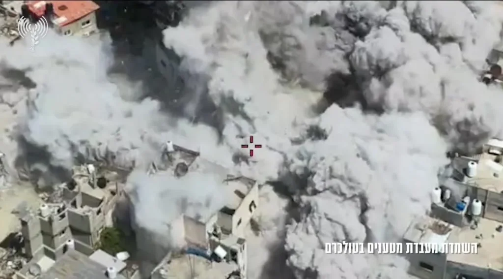 צפו: צה"ל השמיד מעבדת מטענים ענקית בטולכרם