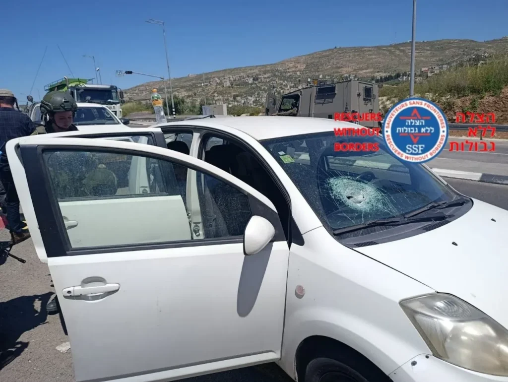 נס בציר גלעד: אבנים יודו לעבר רכב, בן 4 נפצע קל