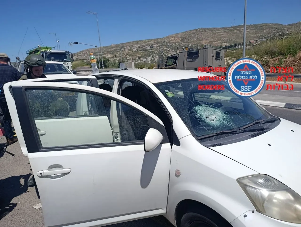 נס בציר גלעד: אבנים יודו לעבר רכב, בן 4 נפצע קל