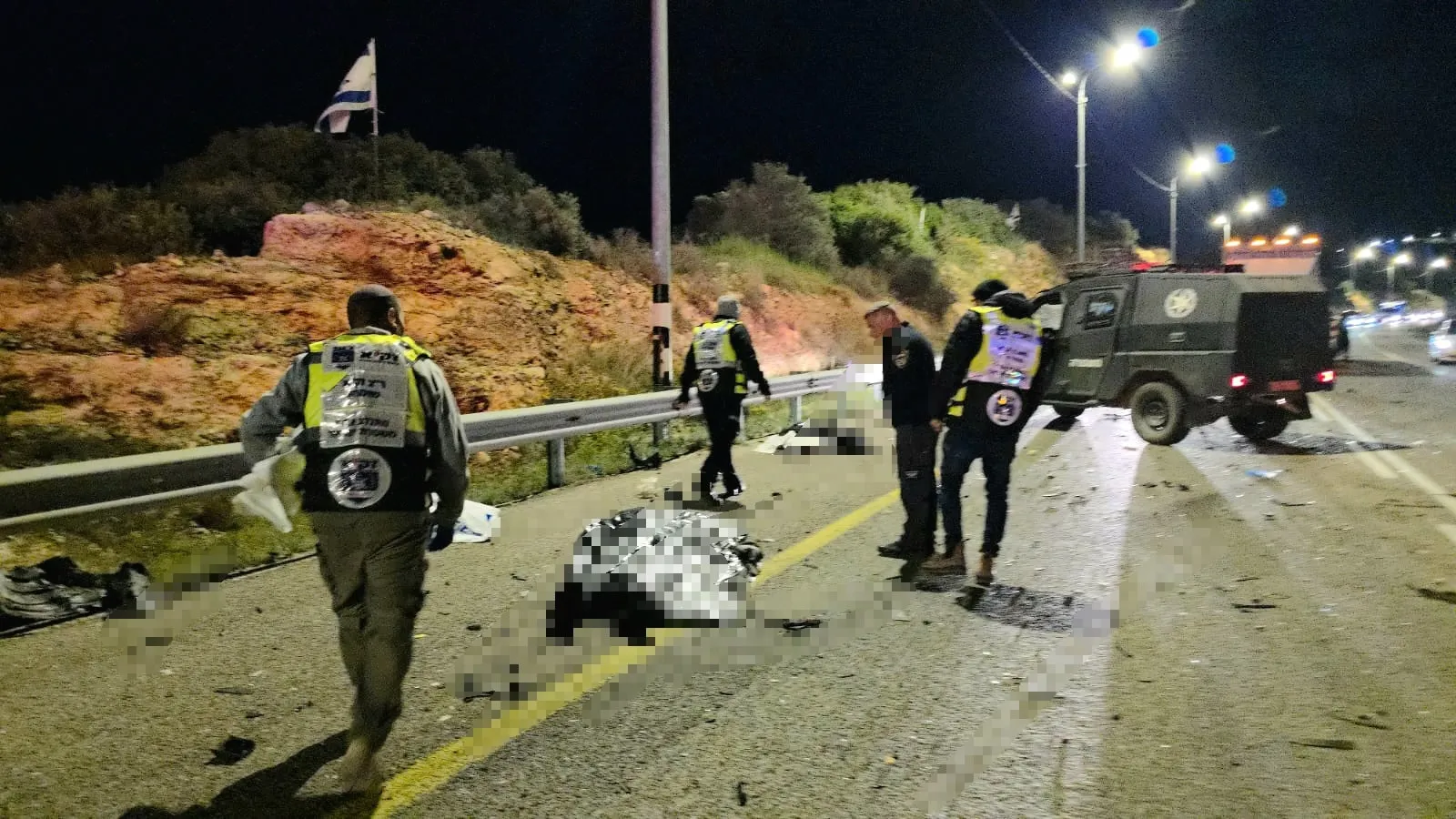 זירת התאונה הקשה 