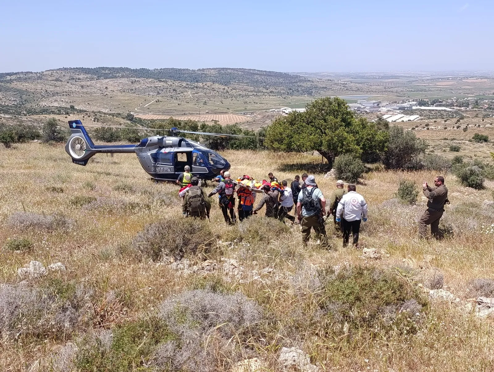 חילוץ מורכב של רוכב סוסים סמוך למבוא חורון