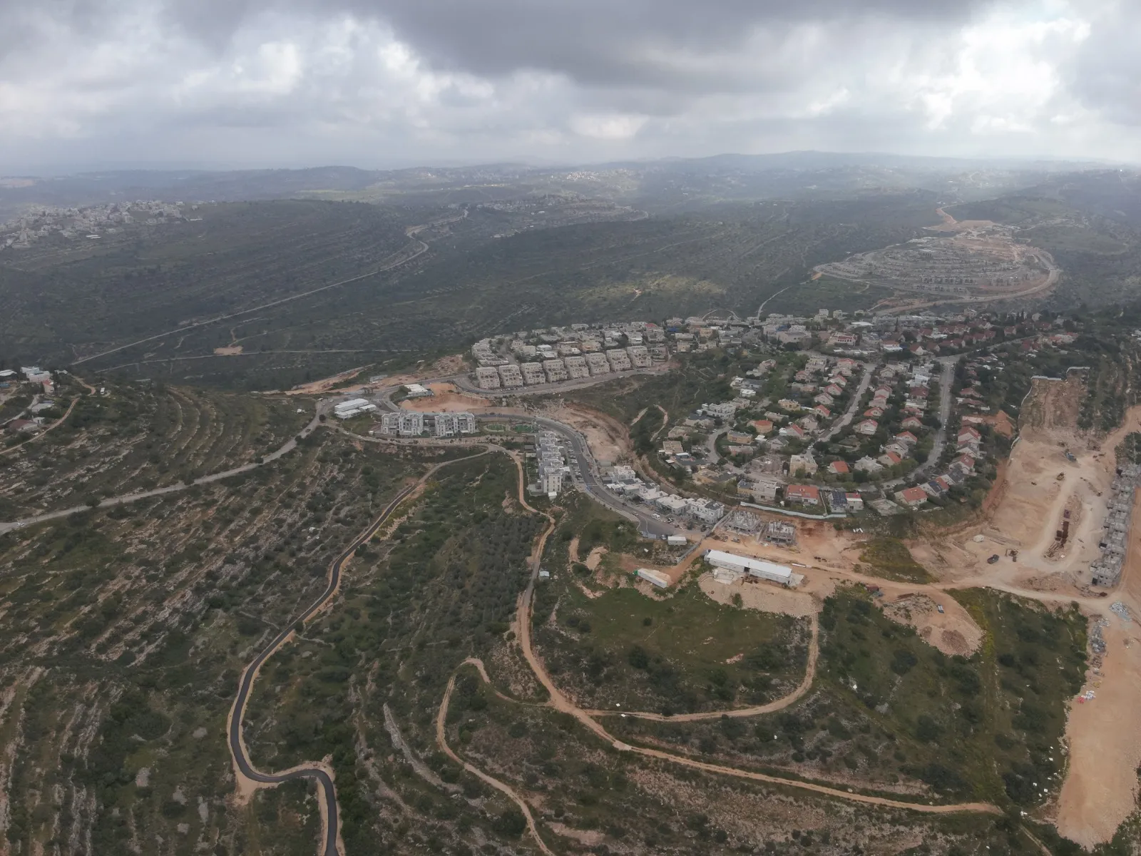 צילום רחפן היישוב נריה 