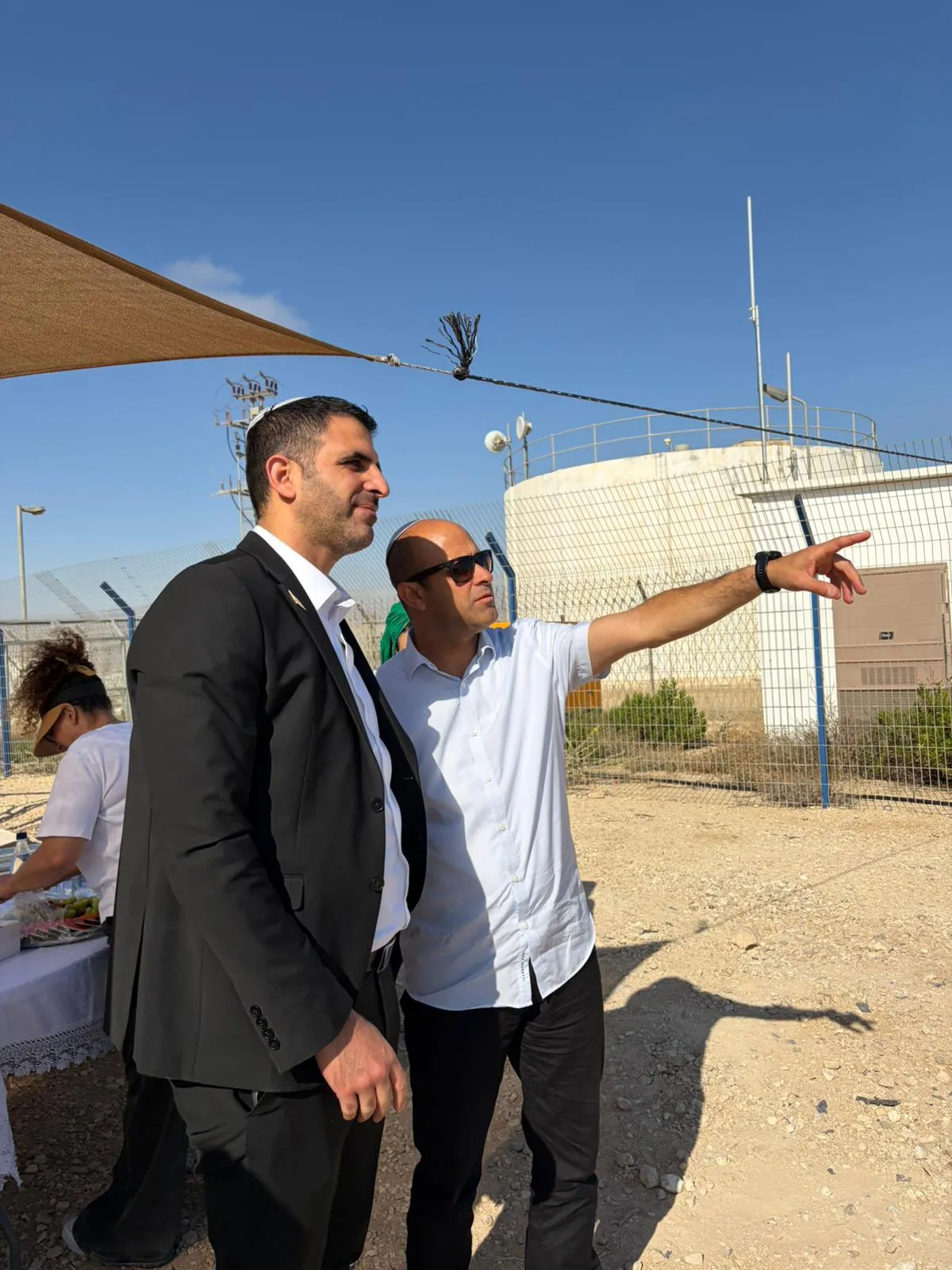 בכירי משרד התקשורת בחנוכת האנטנה החדשה בהר חברון