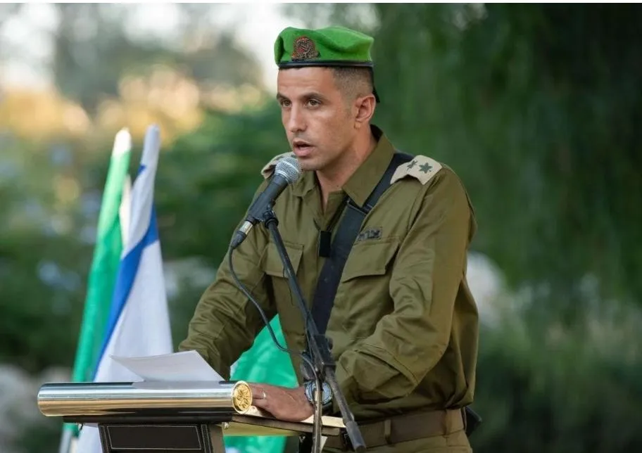 מח"ט עציון הנכנס אל"ם שראל סבג: "נפעל בנחישות לסיכול הטרור"