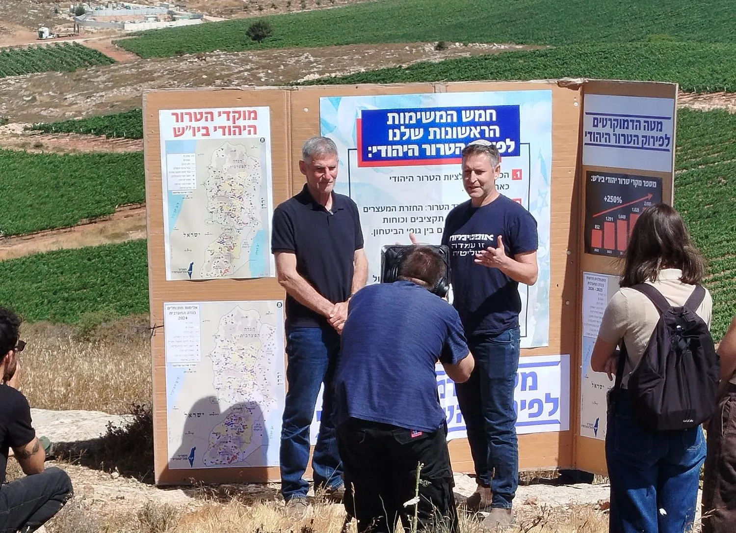 יאיר גולן הגיע לבנימין לצלם קמפיין על "אלימות המתנחלים"