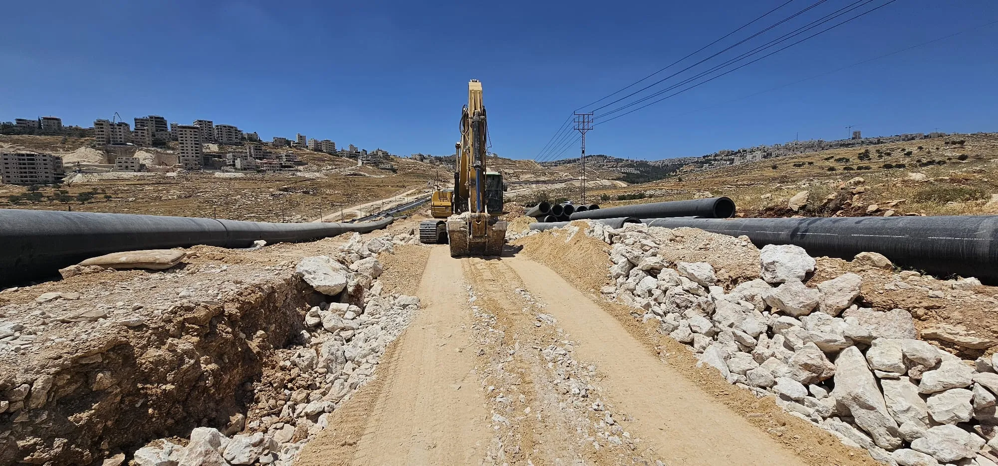 הקווים המאספים שהוצבו בשטח