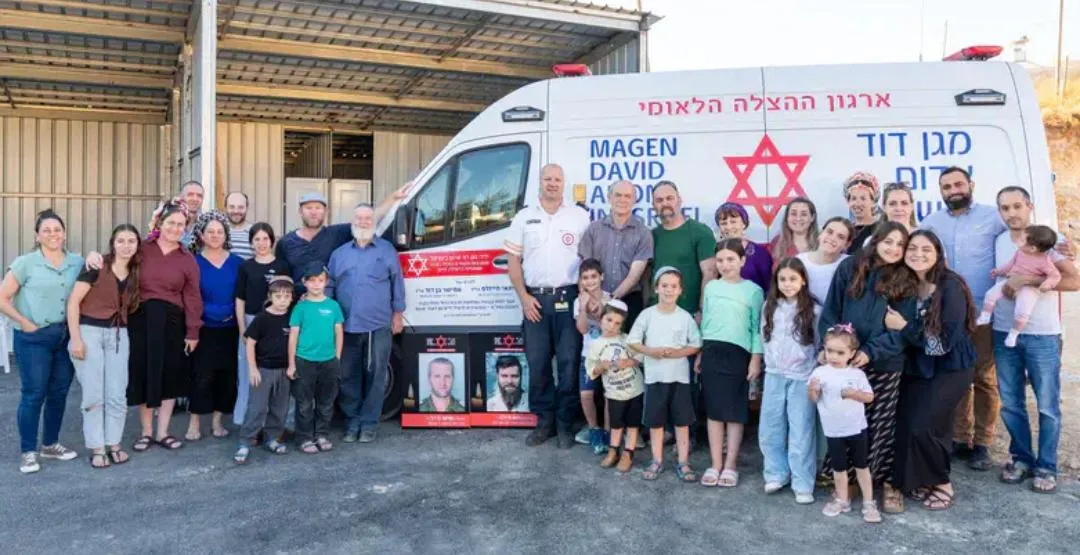 לזכר הגיבורים: אמבולנס ממוגן ירי נחנך ביישוב עלי