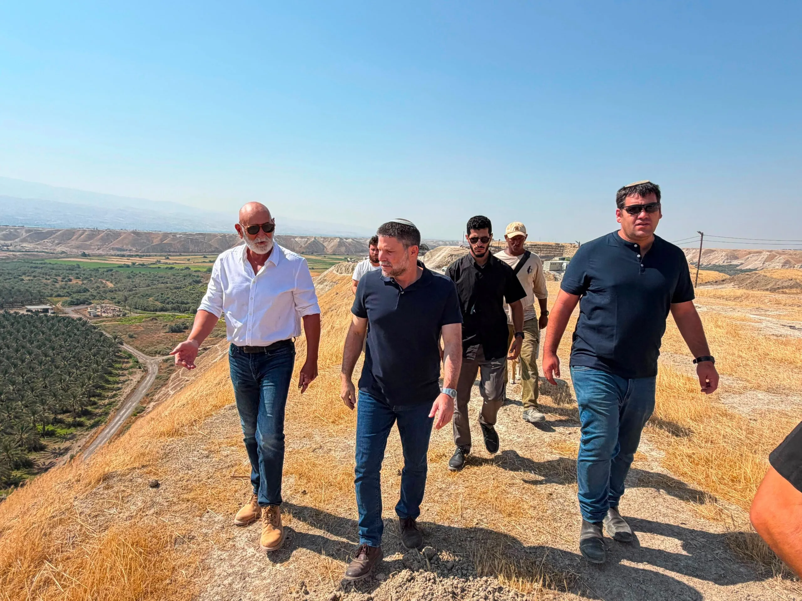 חלוקת מרכיבי הביטחון לחוות בבקעה