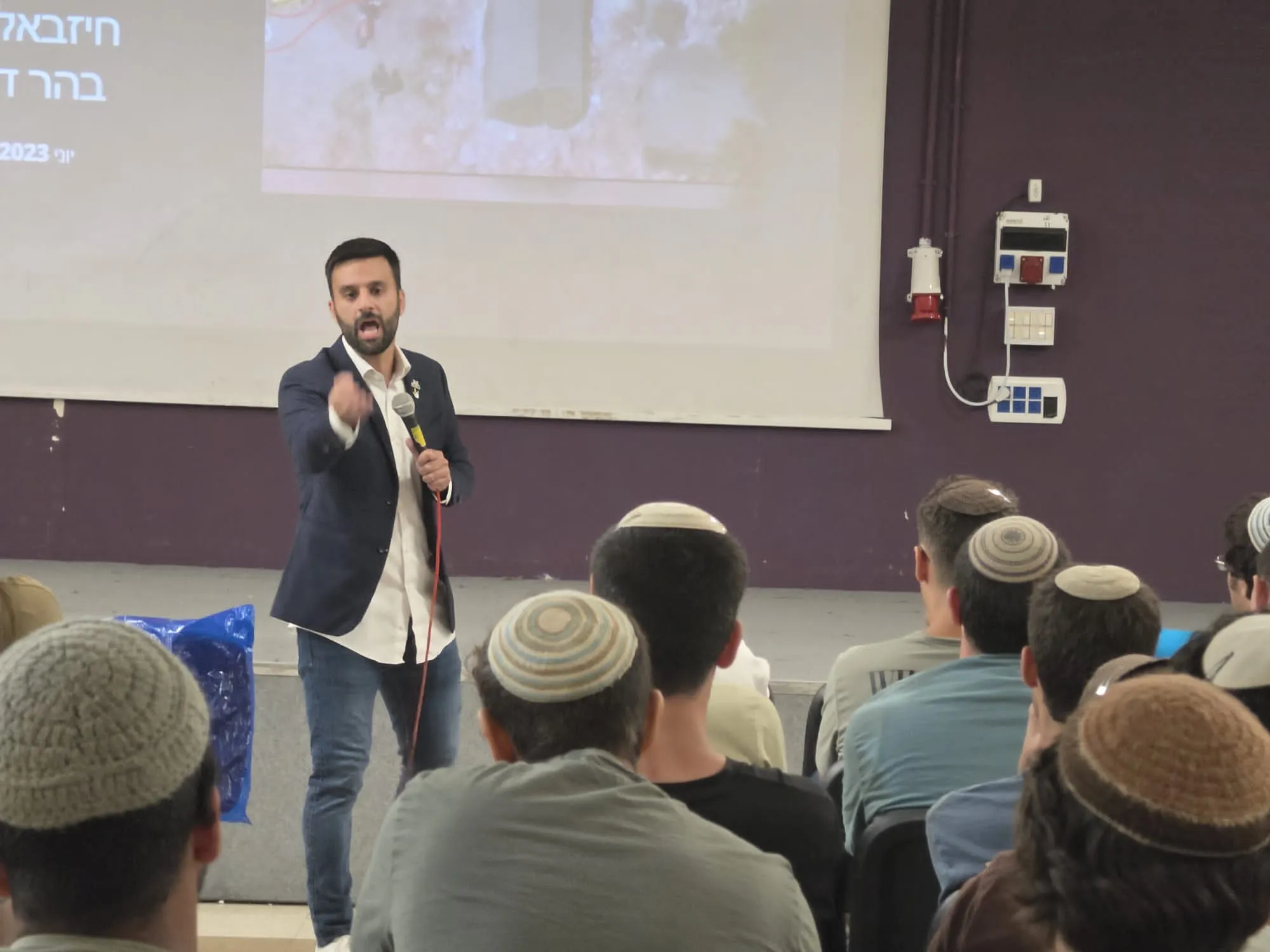 יוסף חדאד ועשרות מתגייסים בקרני שומרון באירוע הכנה לשירות