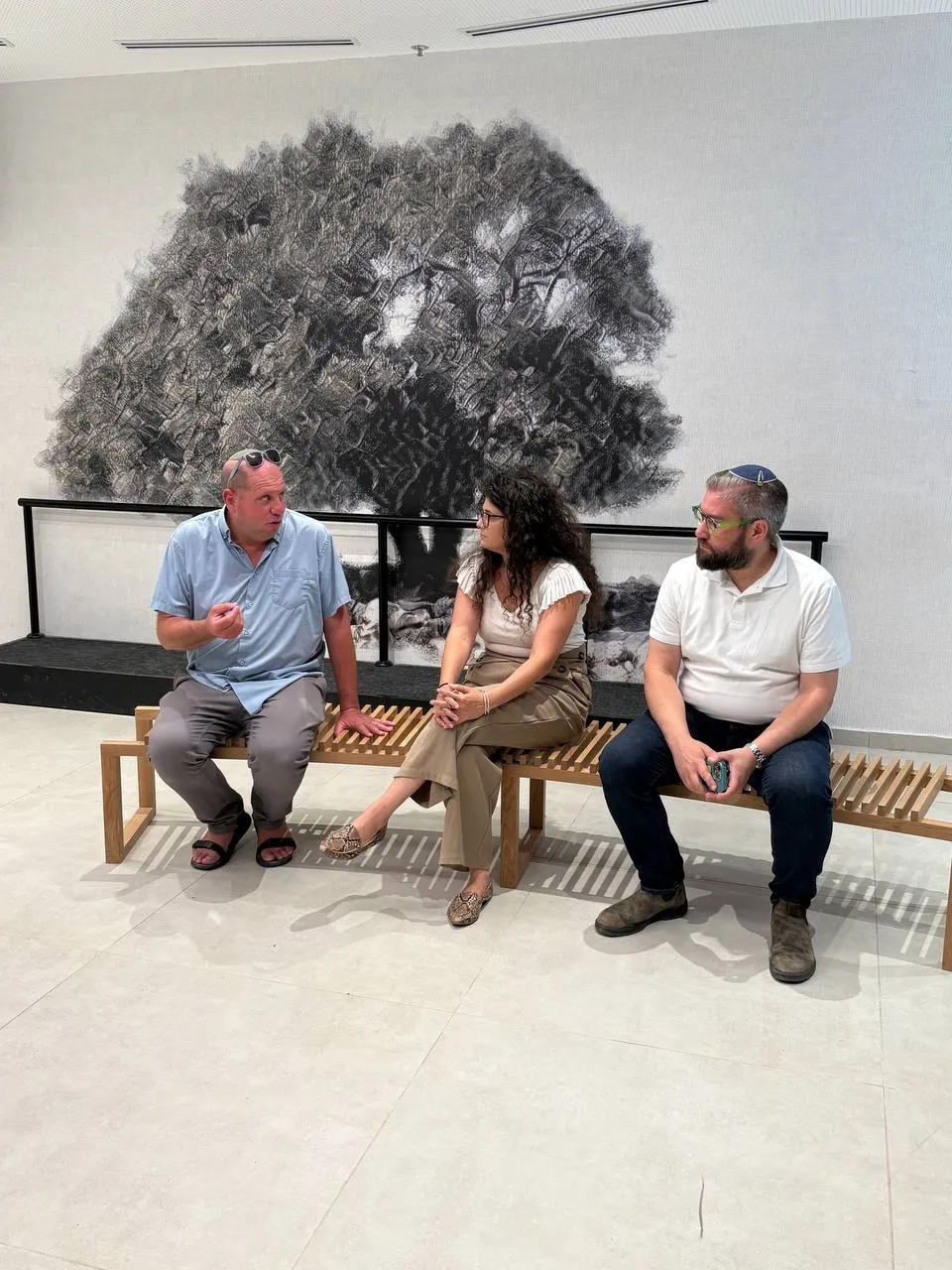שרן השכל בביקור בגוש עציון