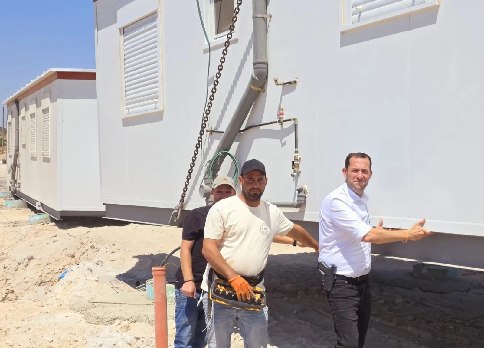 תיקון היסטורי לגירוש: מבני מגורים ראשונים הוצבו ביישוב גנים