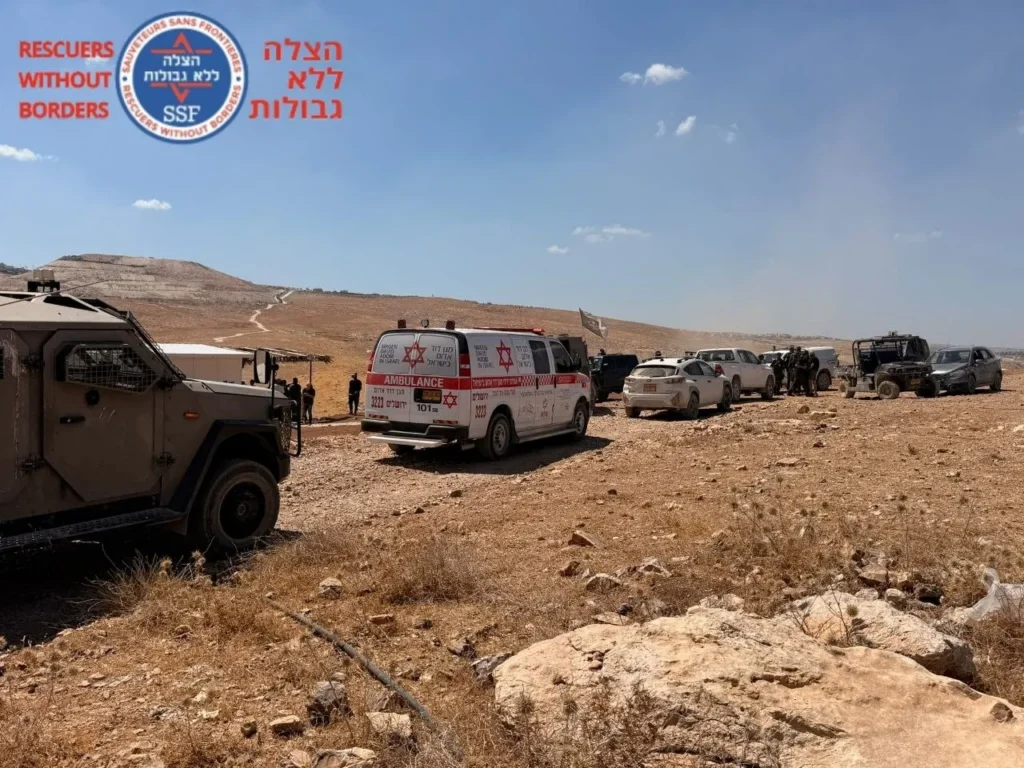 אירוע דריסה בגוש עציון, שני פצועים במקום