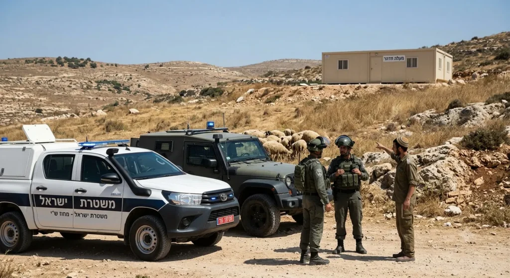 פלסטינים רגמו ישראלים באבנים ואותרו בעומק הכפר