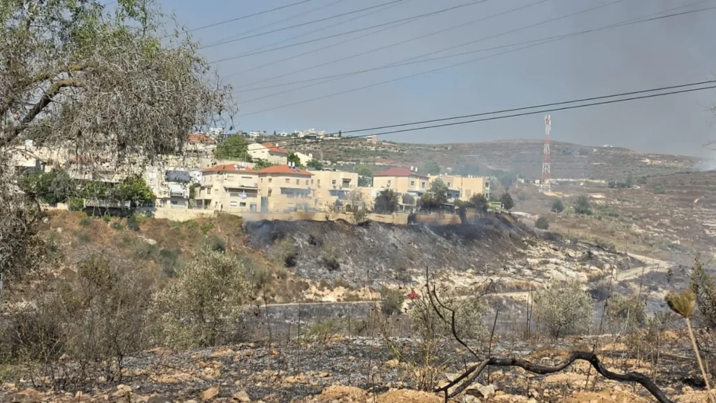 בעקבות השריפה בשומרון: השכונות בקדומים פונו במהלך השבת