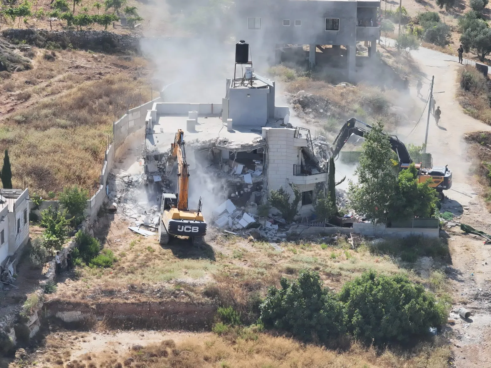 אכיפה בלב גוש עציון: נהרסו 4 מבנים בלתי חוקיים