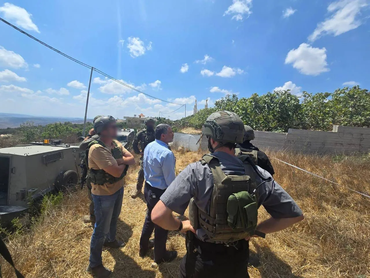 זיני בזירת הפיגוע