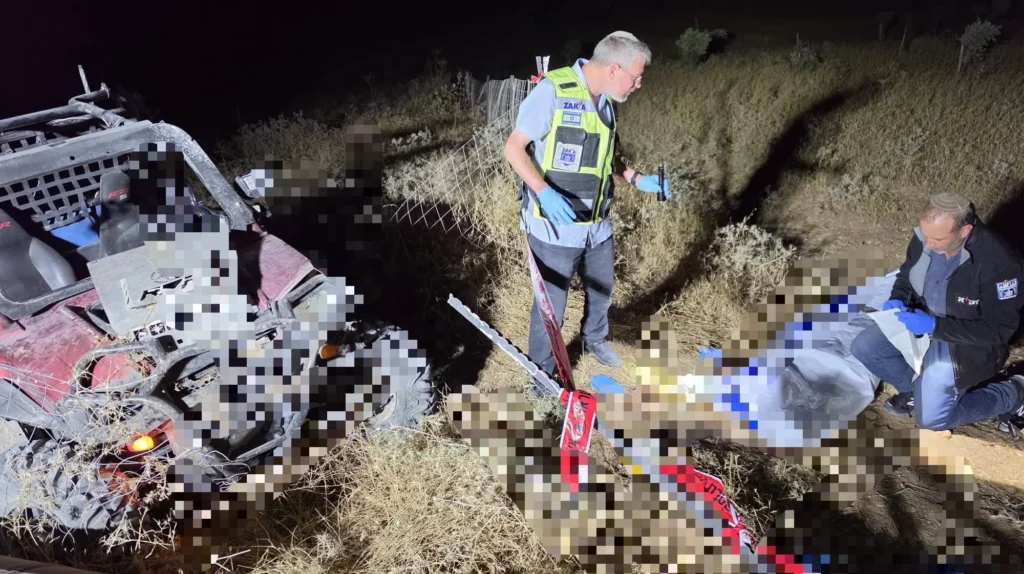טרגדיה בבנימין: בן 21 מבני ברק נהרג בהתהפכות טרקטורון
