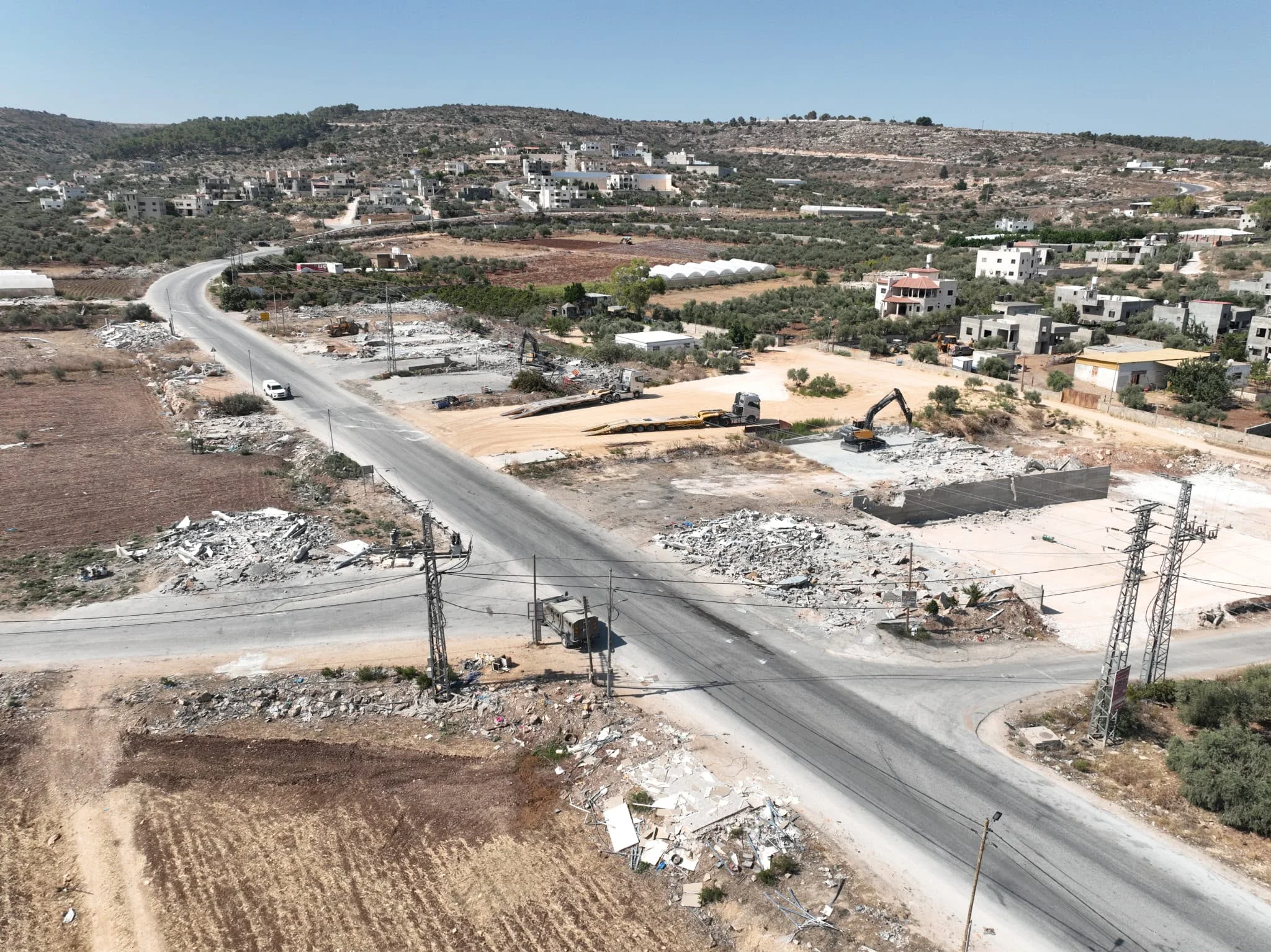הריסת מבנים בלתי חוקיים בצפון השומרון 