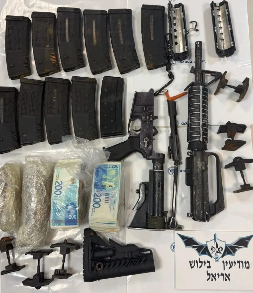 נשק, עשרות אלפי שקלים ומאות כדורים: המבצע סמוך לשכם
