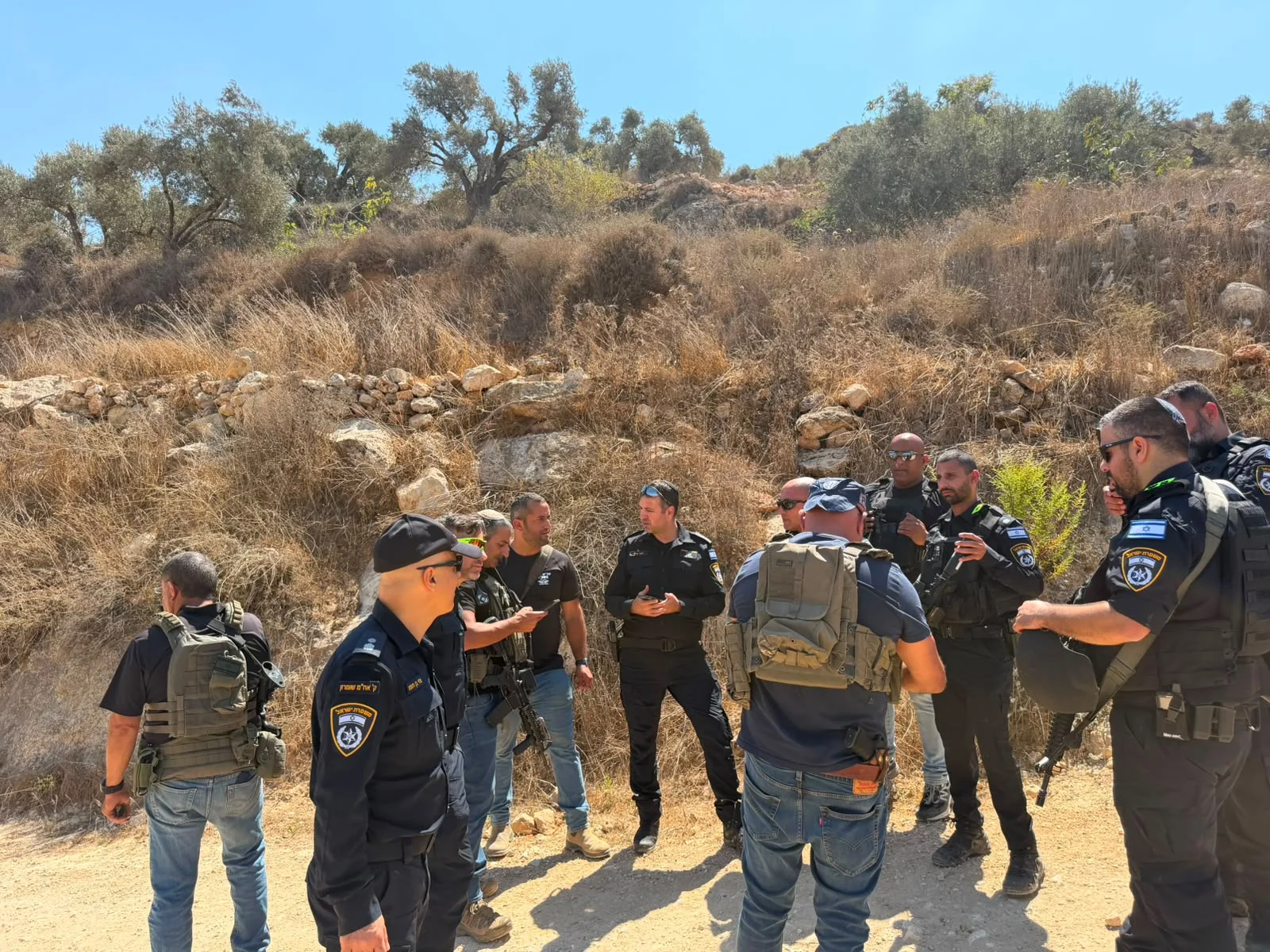 כוחות המשטרה בזירת הפיגוע