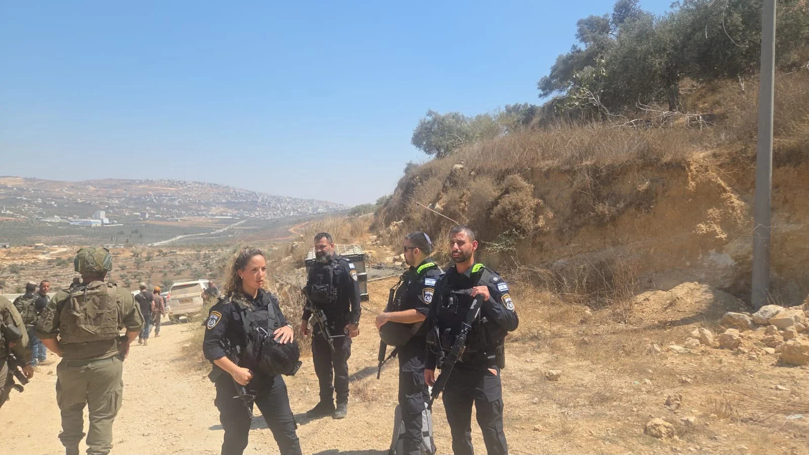 כוחות המשטרה בזירת הפיגוע