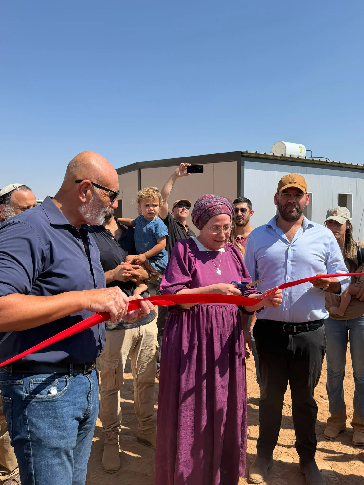 טקס העלייה לקרקע של היישוב בתרון בהשתתפות השרה אורית סטרוק 