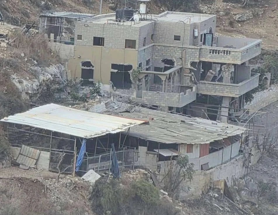 ההריסה החלקית של בית המחבל