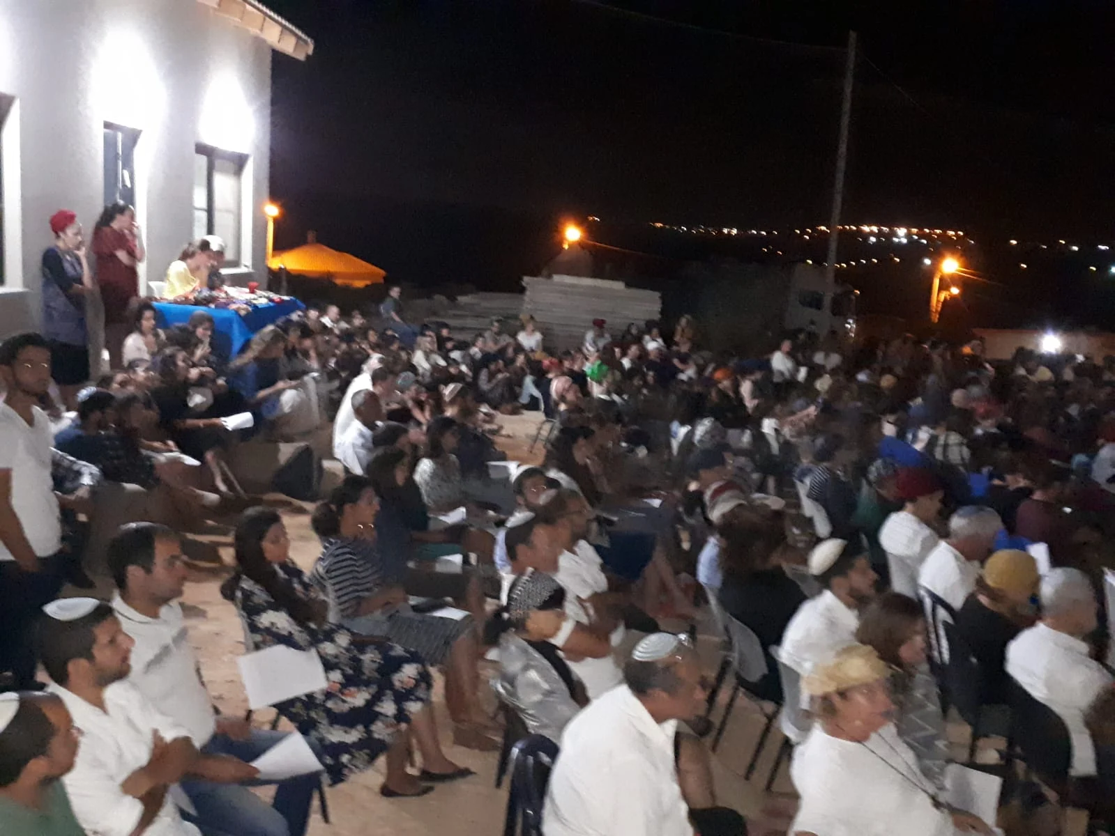 לימוד ליל הושענא רבה שנה שעברה בקרני שומרון