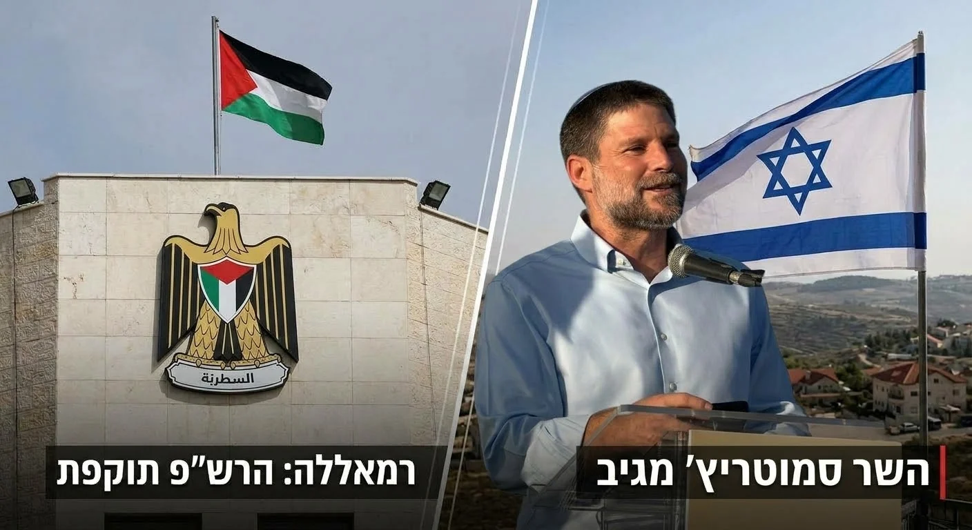 ברשות הפלסטינית נבהלים מסמוטריץ': "מלחמת השמדה" השר משיב אש